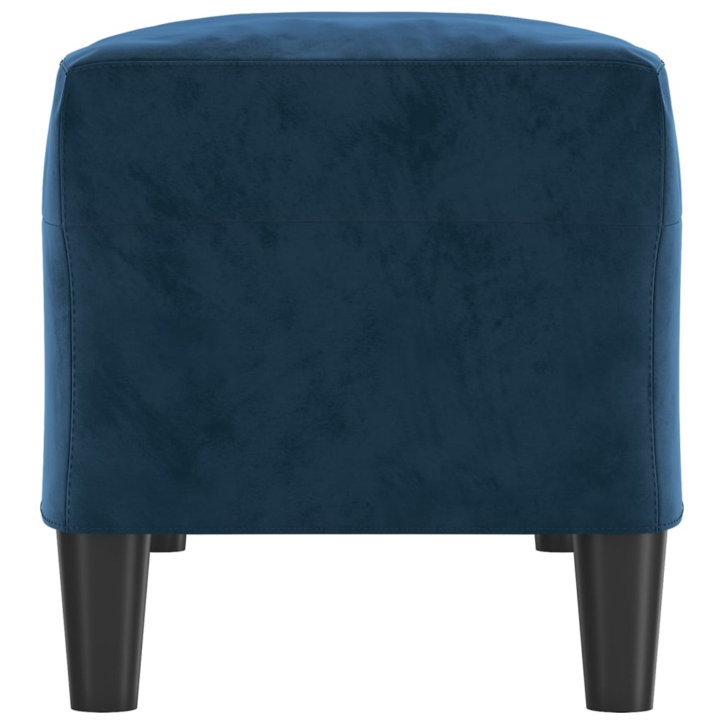 Bankje 100X35X41 Cm Fluweel Blauw