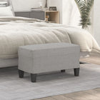 Bench 70x35x41 cm fabric light grey