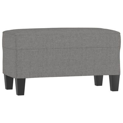 Bankje 70x35x41 cm stof donkergrijs