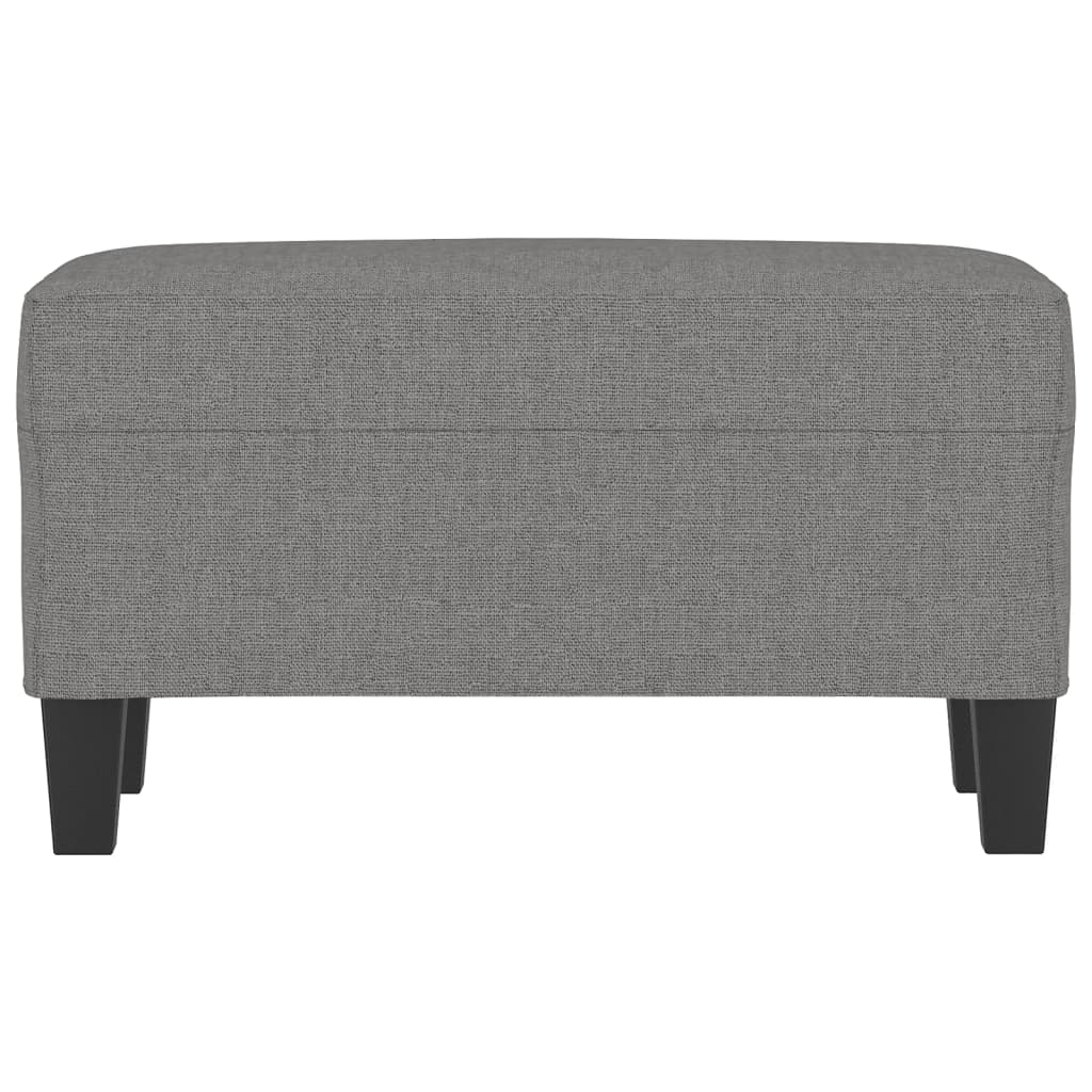 Bankje 70x35x41 cm stof donkergrijs