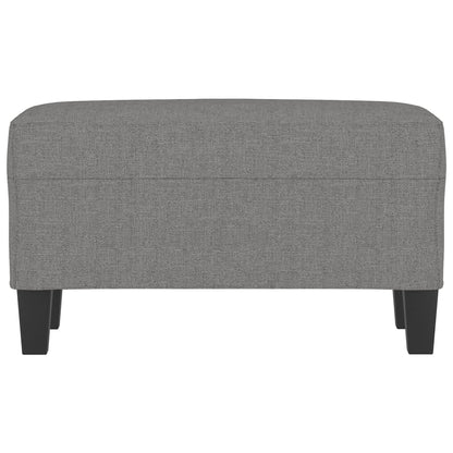 Bankje 70x35x41 cm stof donkergrijs