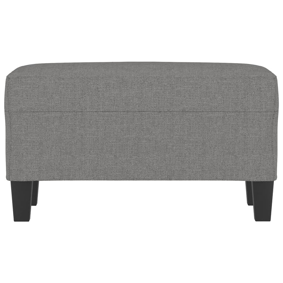 Bankje 70x35x41 cm stof donkergrijs