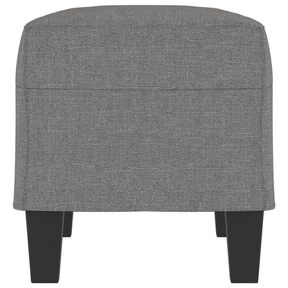 Bankje 70x35x41 cm stof donkergrijs