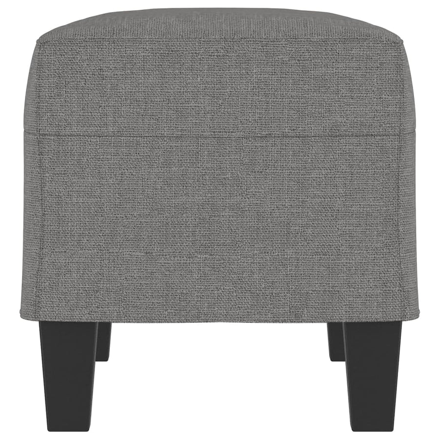 Bankje 70x35x41 cm stof donkergrijs