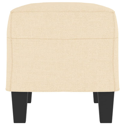 Bankje 70x35x41 cm stof crèmekleurig
