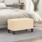 Bench 70x35x41 cm cream fabric