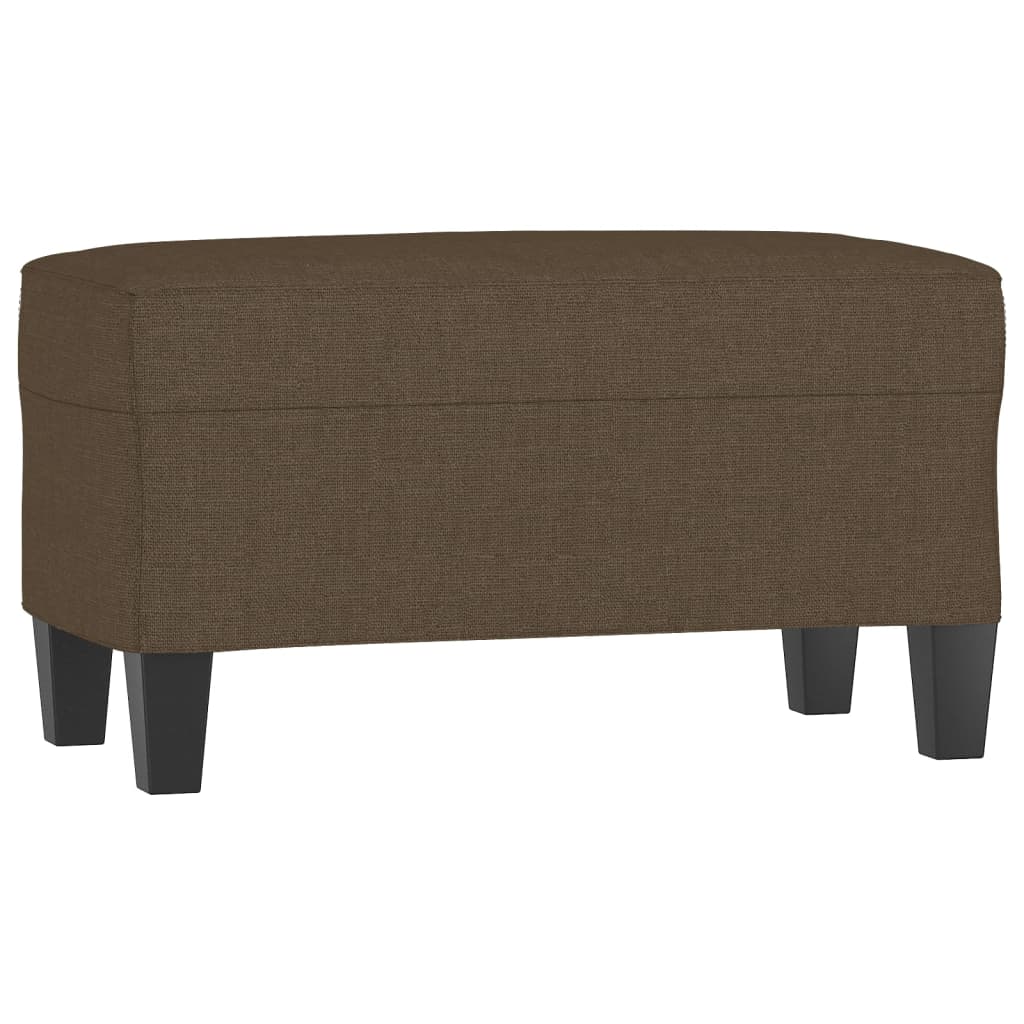Bankje 70x35x41 cm stof bruin