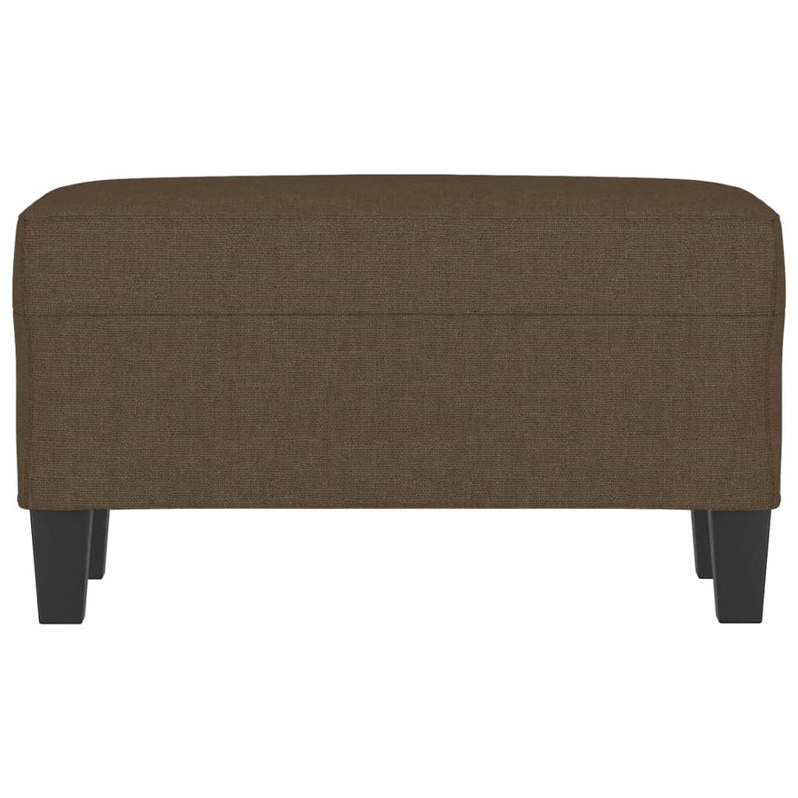 Bankje 70x35x41 cm stof bruin