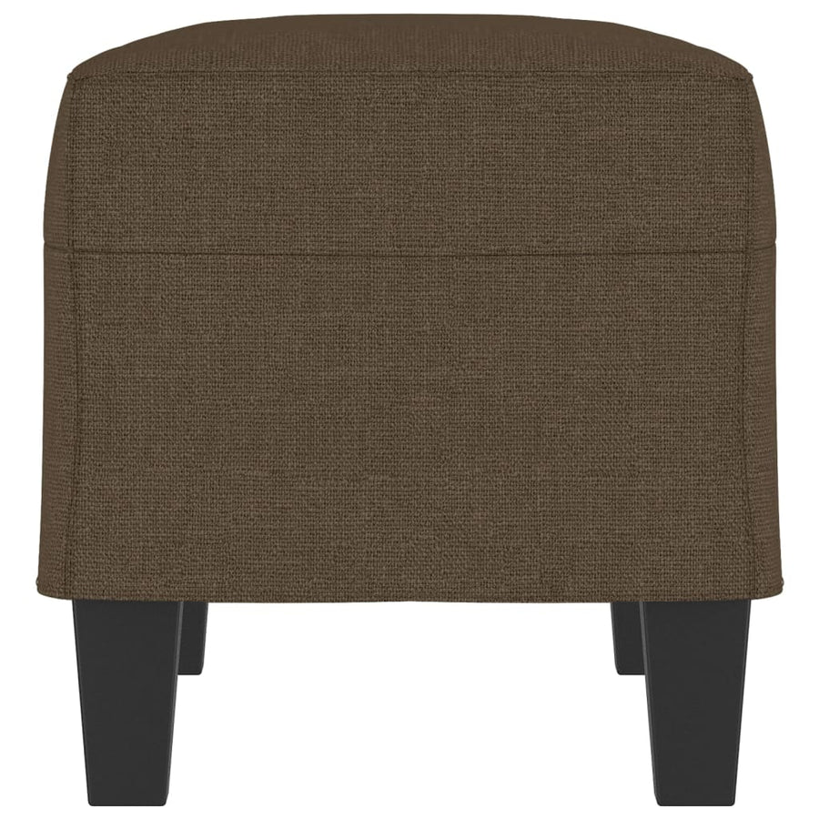 Bankje 70x35x41 cm stof bruin