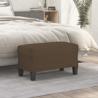 Bankje 70x35x41 cm stof bruin