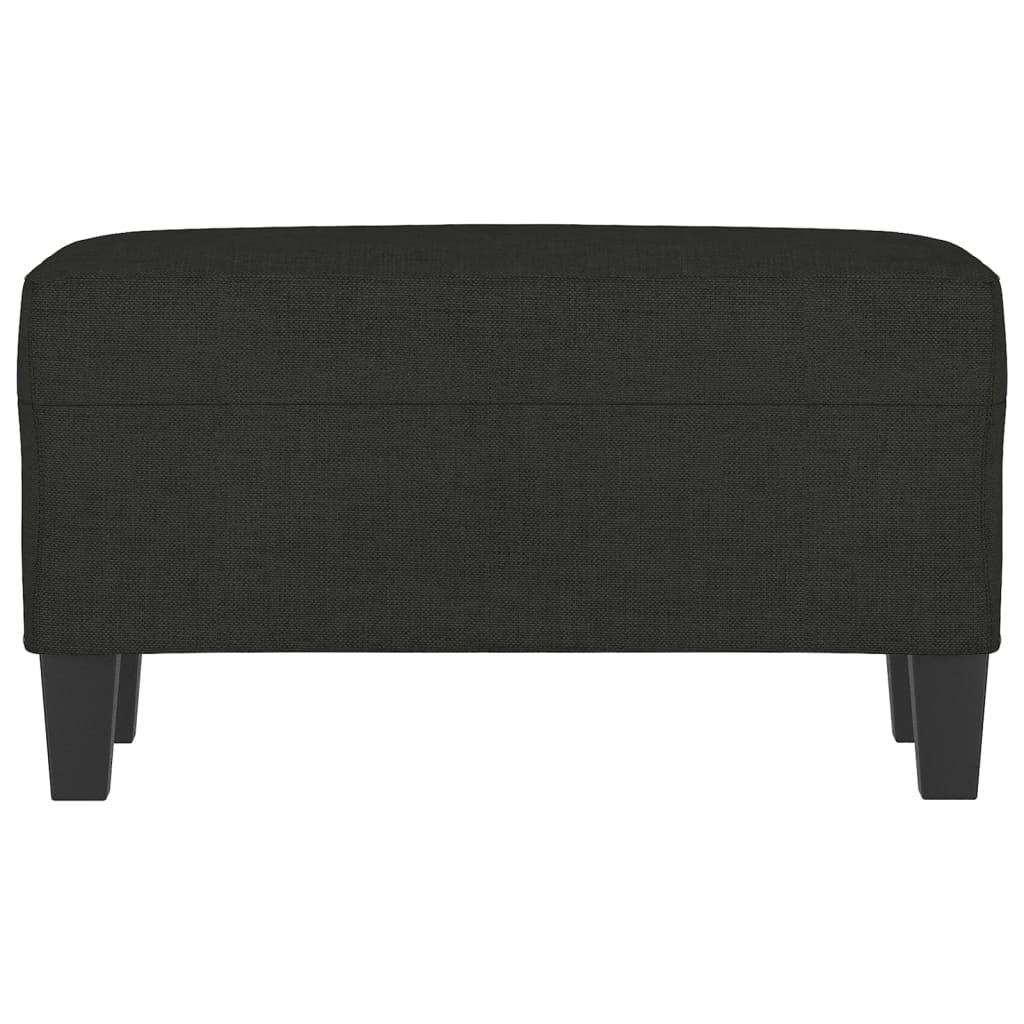 Bankje 70x35x41 cm stof zwart