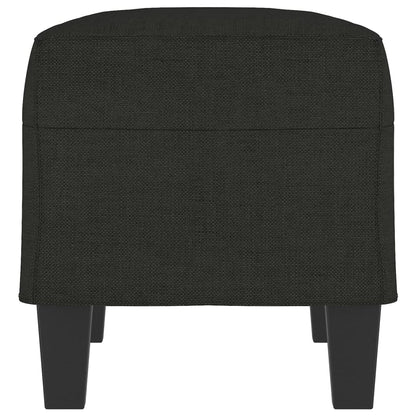 Bankje 70x35x41 cm stof zwart