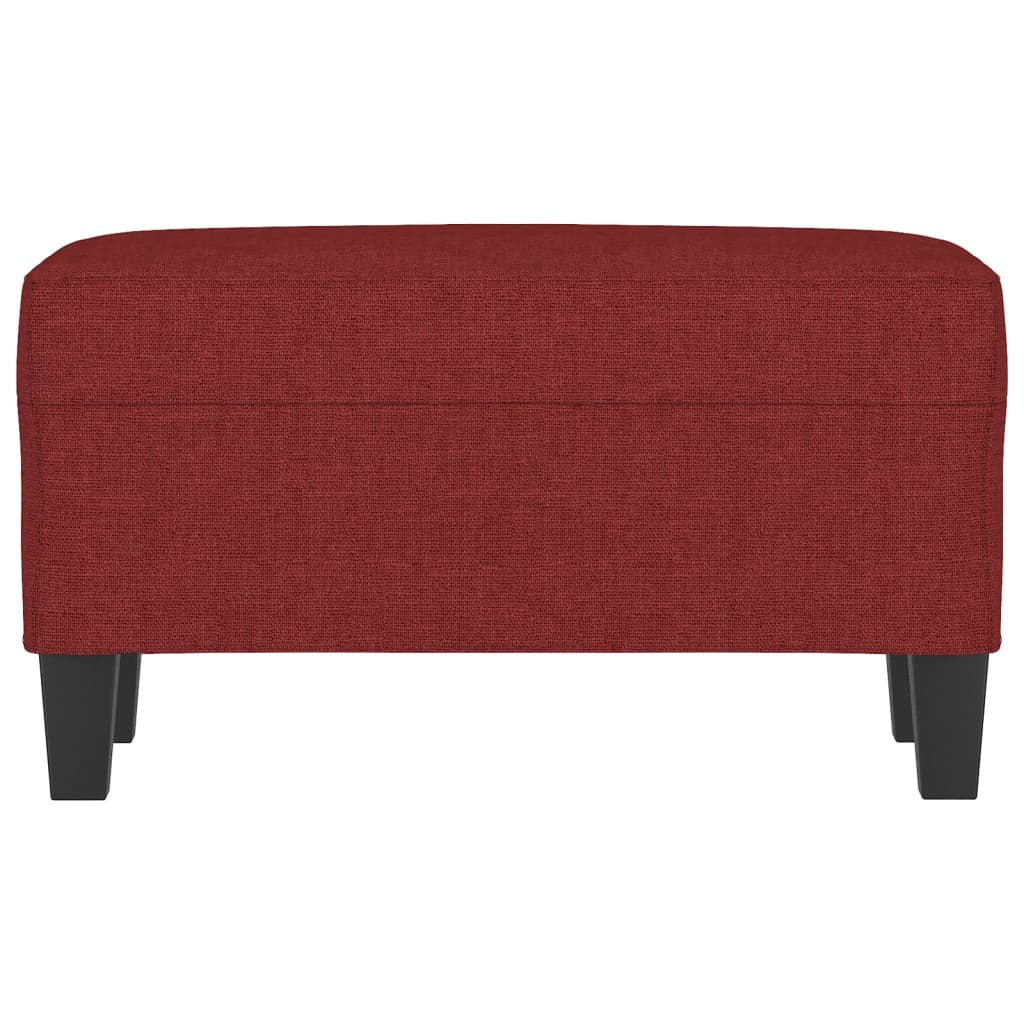 Bankje 70x35x41 cm stof wijnrood
