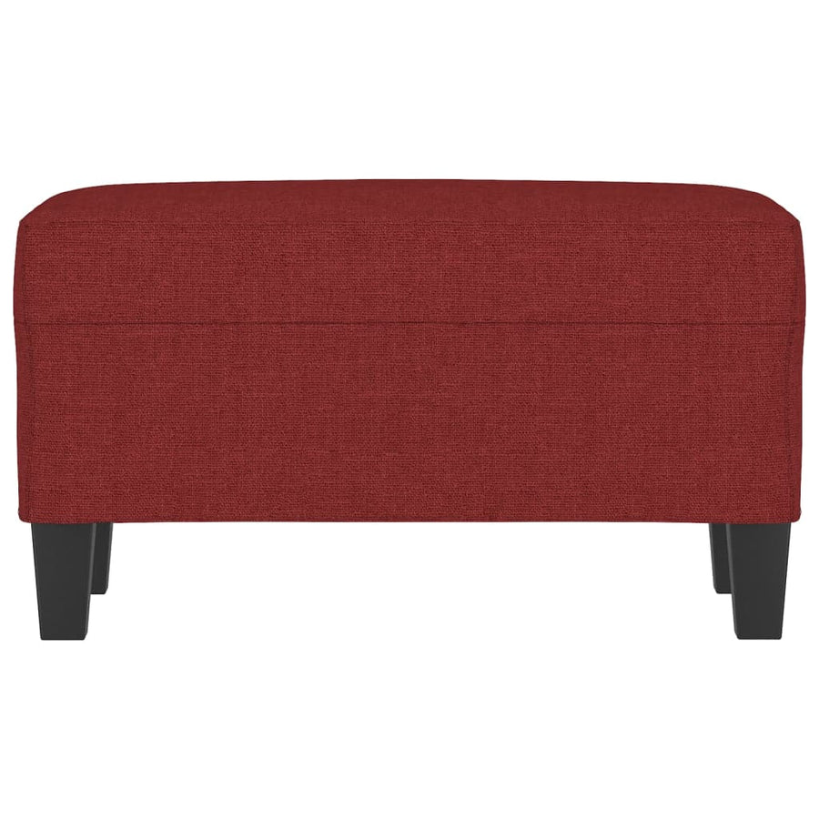 Bankje 70x35x41 cm stof wijnrood