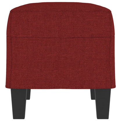 Bankje 70x35x41 cm stof wijnrood
