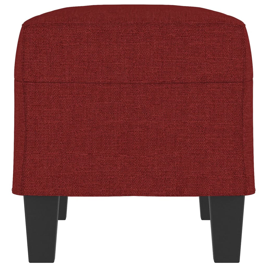 Bankje 70x35x41 cm stof wijnrood