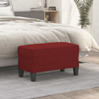 Bench 70x35x41 cm fabric wine red