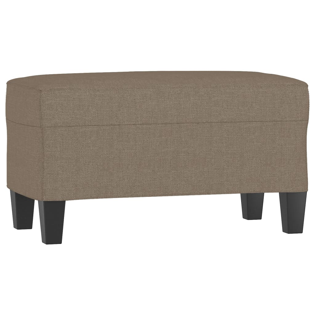 Bankje 70x35x41 cm stof taupe