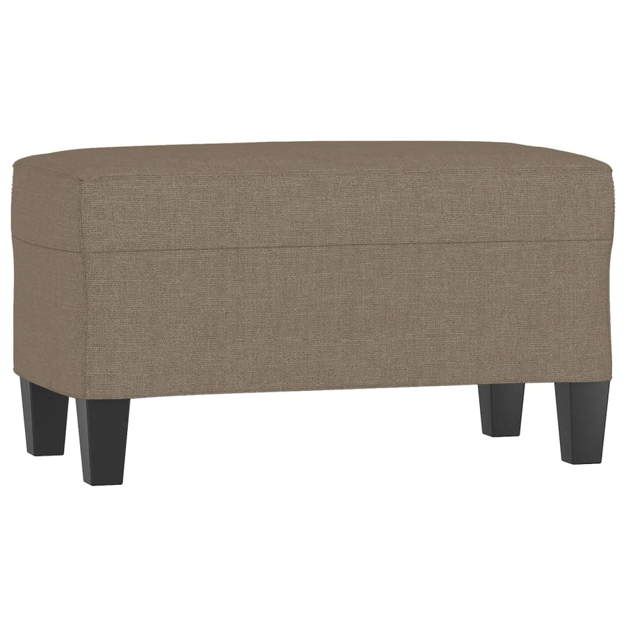 Bankje 70x35x41 cm stof taupe