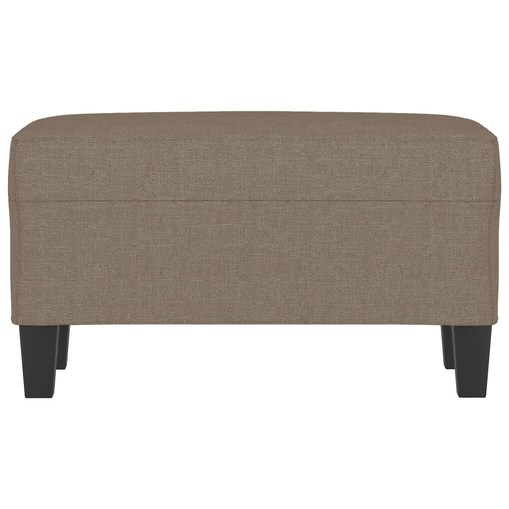 Bankje 70x35x41 cm stof taupe