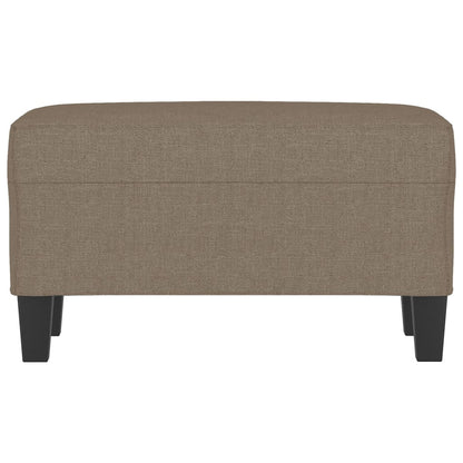 Bankje 70x35x41 cm stof taupe