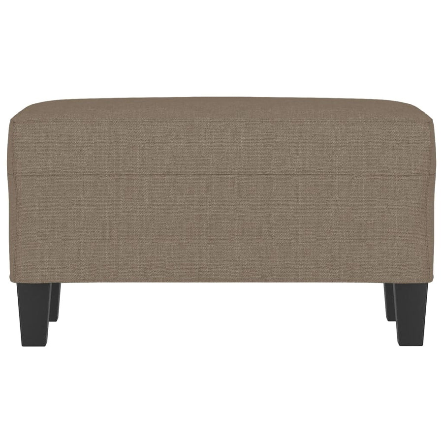 Bankje 70x35x41 cm stof taupe