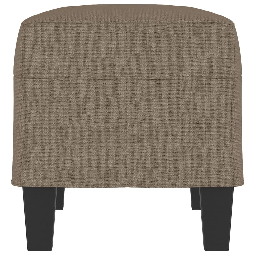 Bankje 70x35x41 cm stof taupe