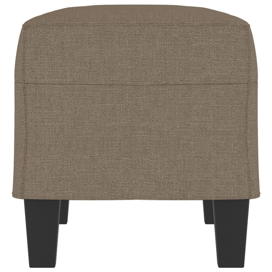 Bankje 70x35x41 cm stof taupe