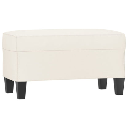 Bankje Kunstleer Kleurig 70 x 35 x 41 cm crème