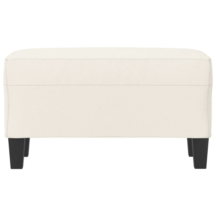Bankje Kunstleer Kleurig 70 x 35 x 41 cm crème