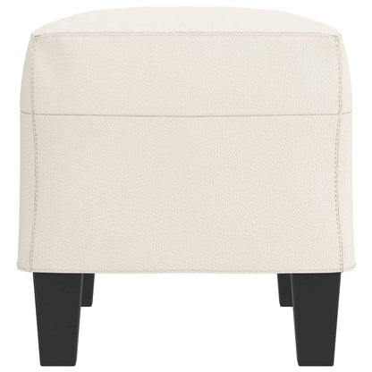 Bankje Kunstleer Kleurig 70 x 35 x 41 cm crème