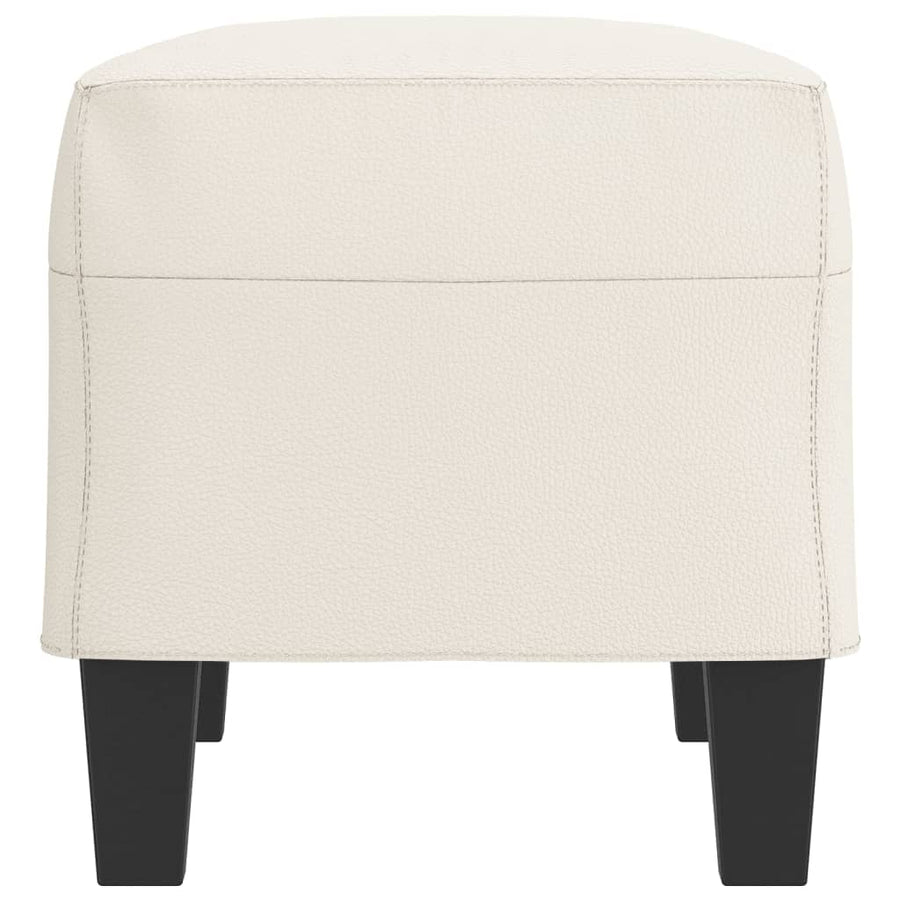 Bankje Kunstleer Kleurig 70 x 35 x 41 cm crème