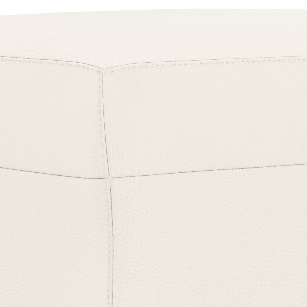 Bankje Kunstleer Kleurig 70 x 35 x 41 cm crème