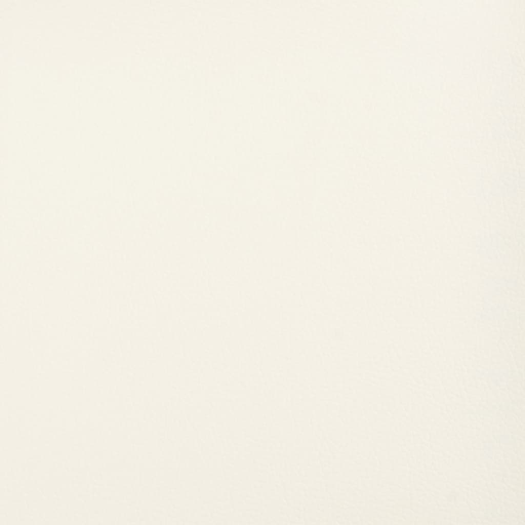 Bankje Kunstleer Kleurig 70 x 35 x 41 cm crème