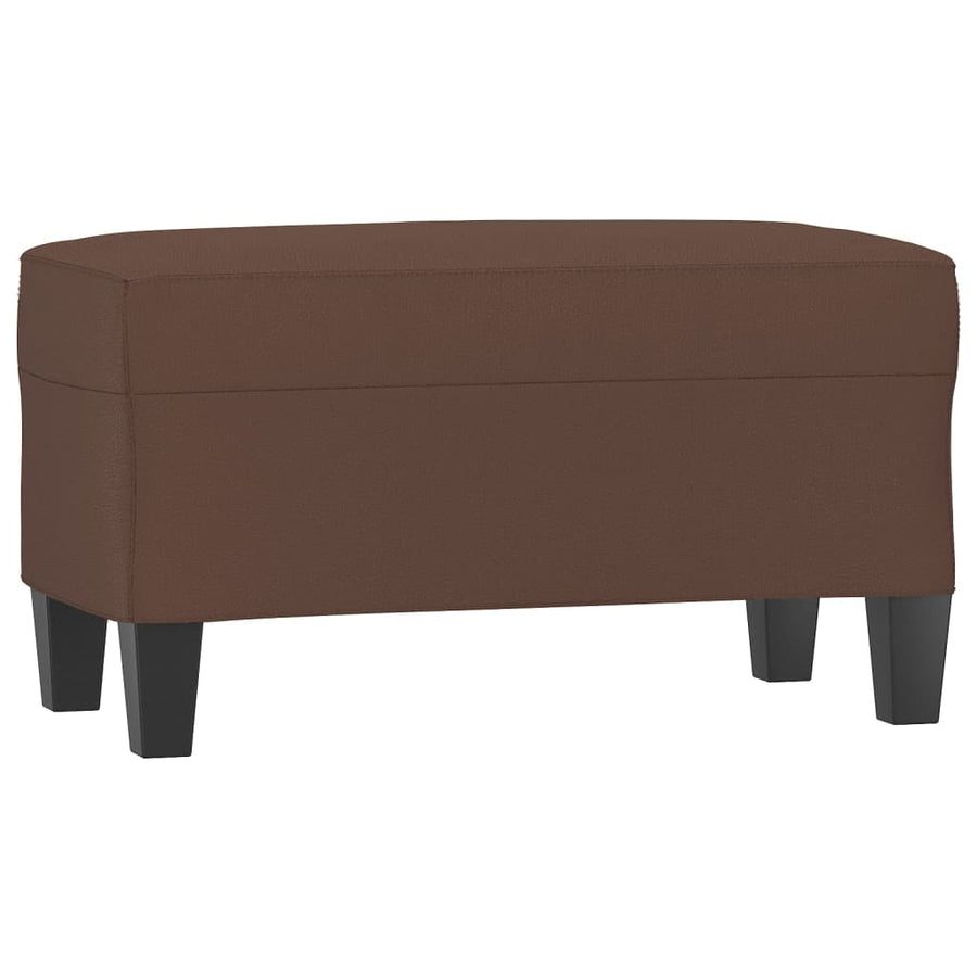 Bankje 70X35X41 Cm Kunstleer Bruin