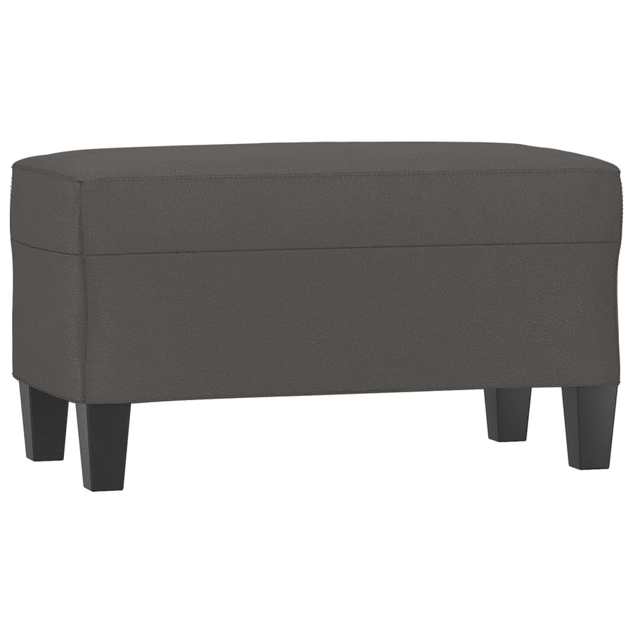 Bankje 70X35X41 Cm Kunstleer Grijs