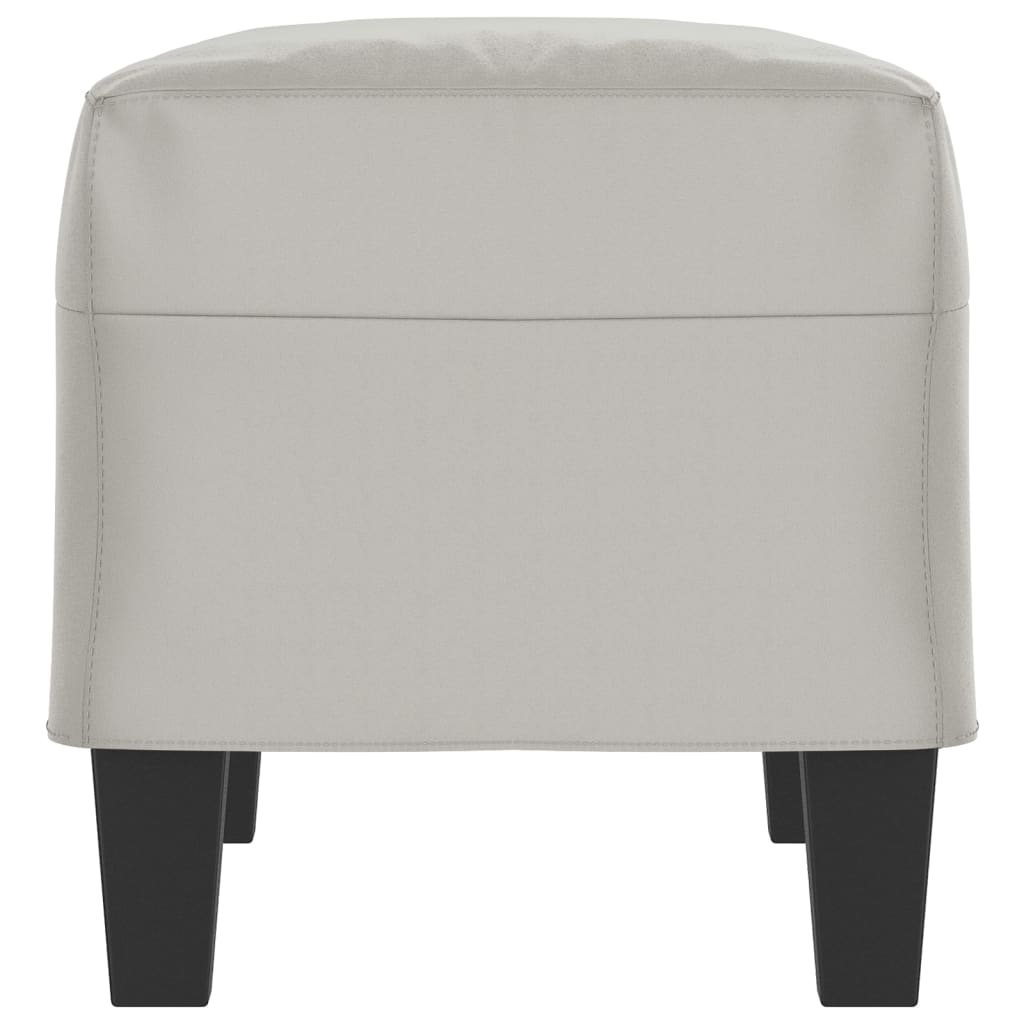 Bankje 70X35X41 Cm Microvezelstof Lichtgrijs