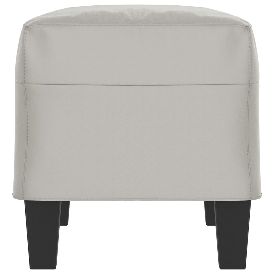 Bankje 70X35X41 Cm Microvezelstof Lichtgrijs