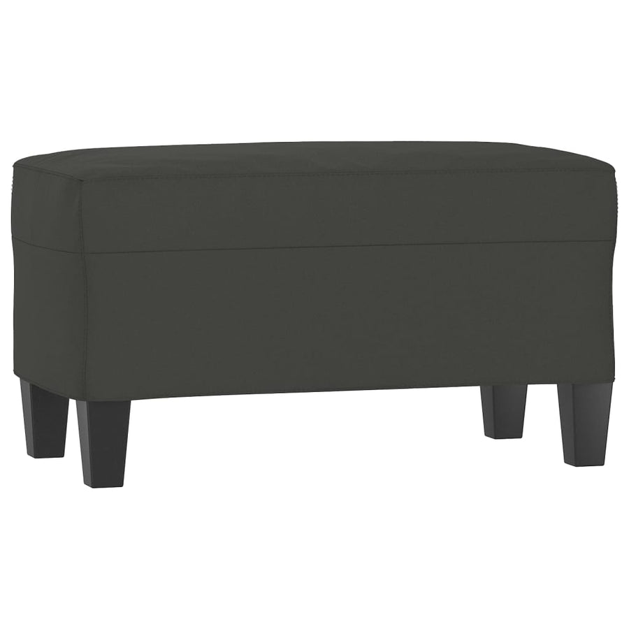 Bankje 70X35X41 Cm Microvezelstof Donkergrijs