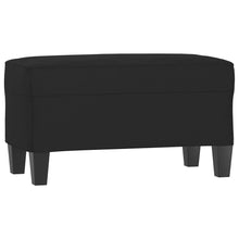 Bankje 70x35x41 cm microvezelstof zwart