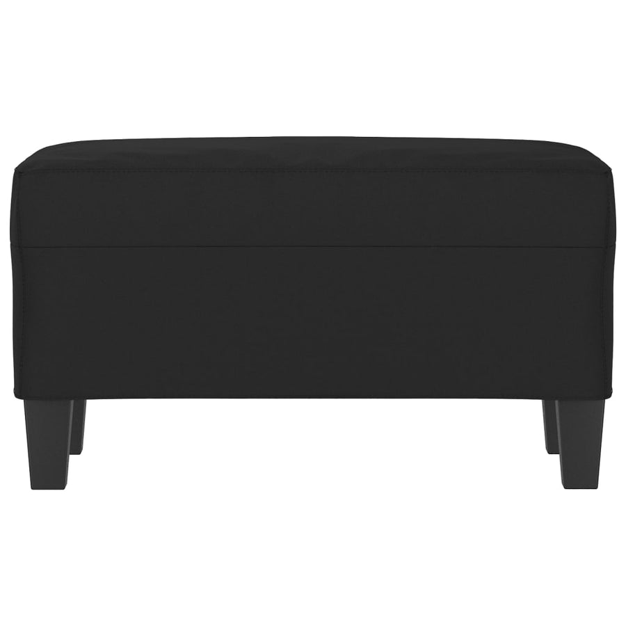 Bankje 70x35x41 cm microvezelstof zwart