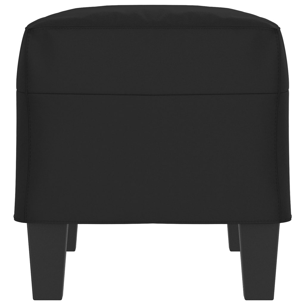 Bankje 70x35x41 cm microvezelstof zwart