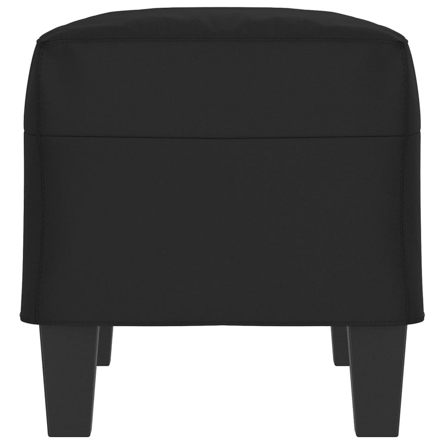 Bankje 70x35x41 cm microvezelstof zwart