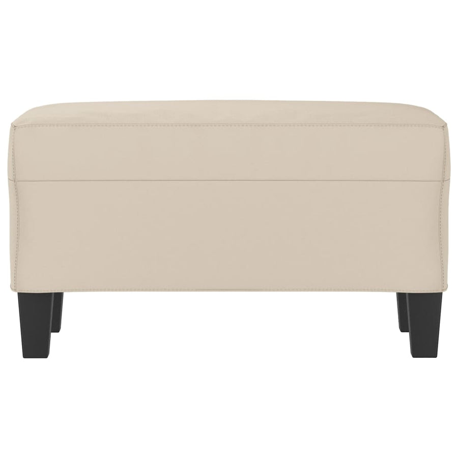 Bankje 70X35X41 Cm Microvezelstof Crème
