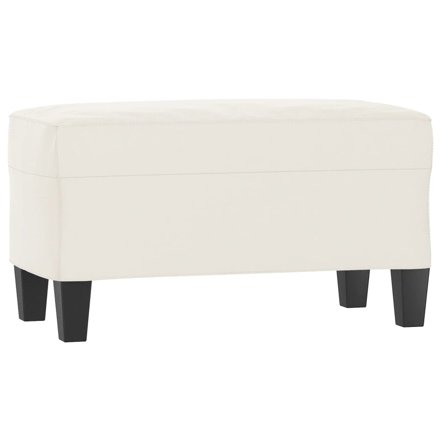Bankje Microvezelstof 70 x 35 x 41 cm Beige