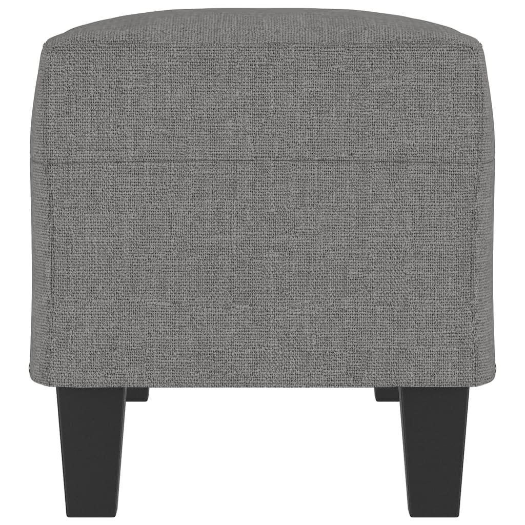 Bankje 100x35x41 cm stof donkergrijs