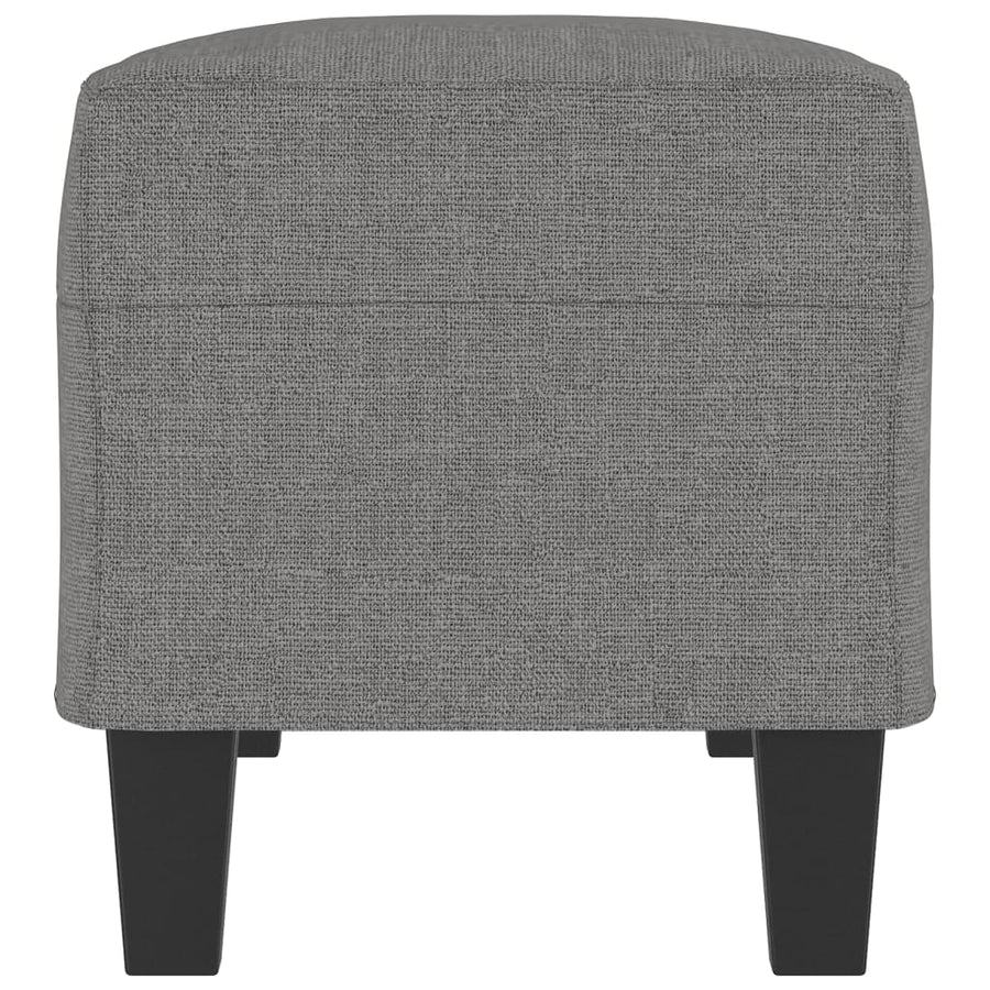 Bankje 100x35x41 cm stof donkergrijs