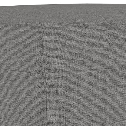 Bankje 100x35x41 cm stof donkergrijs