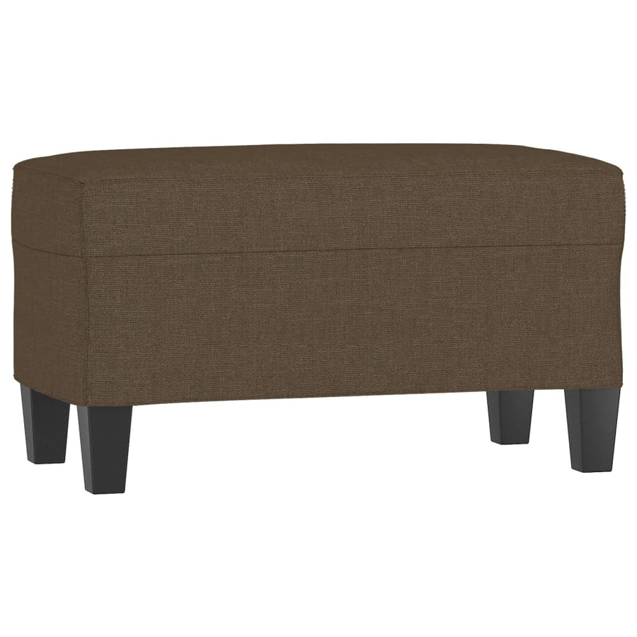 Bankje 100x35x41 cm stof bruin