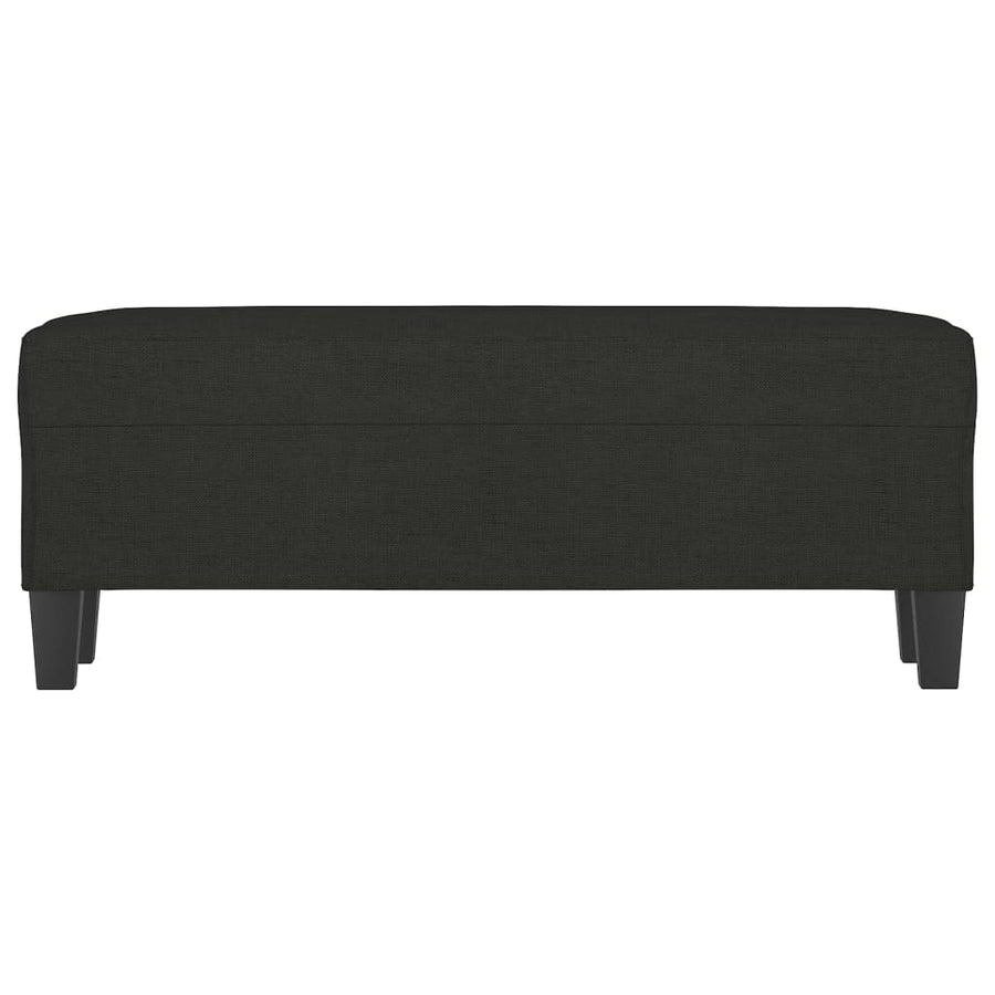 Bankje 100x35x41 cm stof zwart